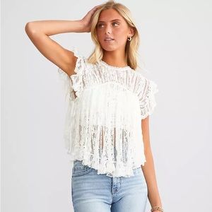 FREE PEOPLE Lucea Lace top NWT
